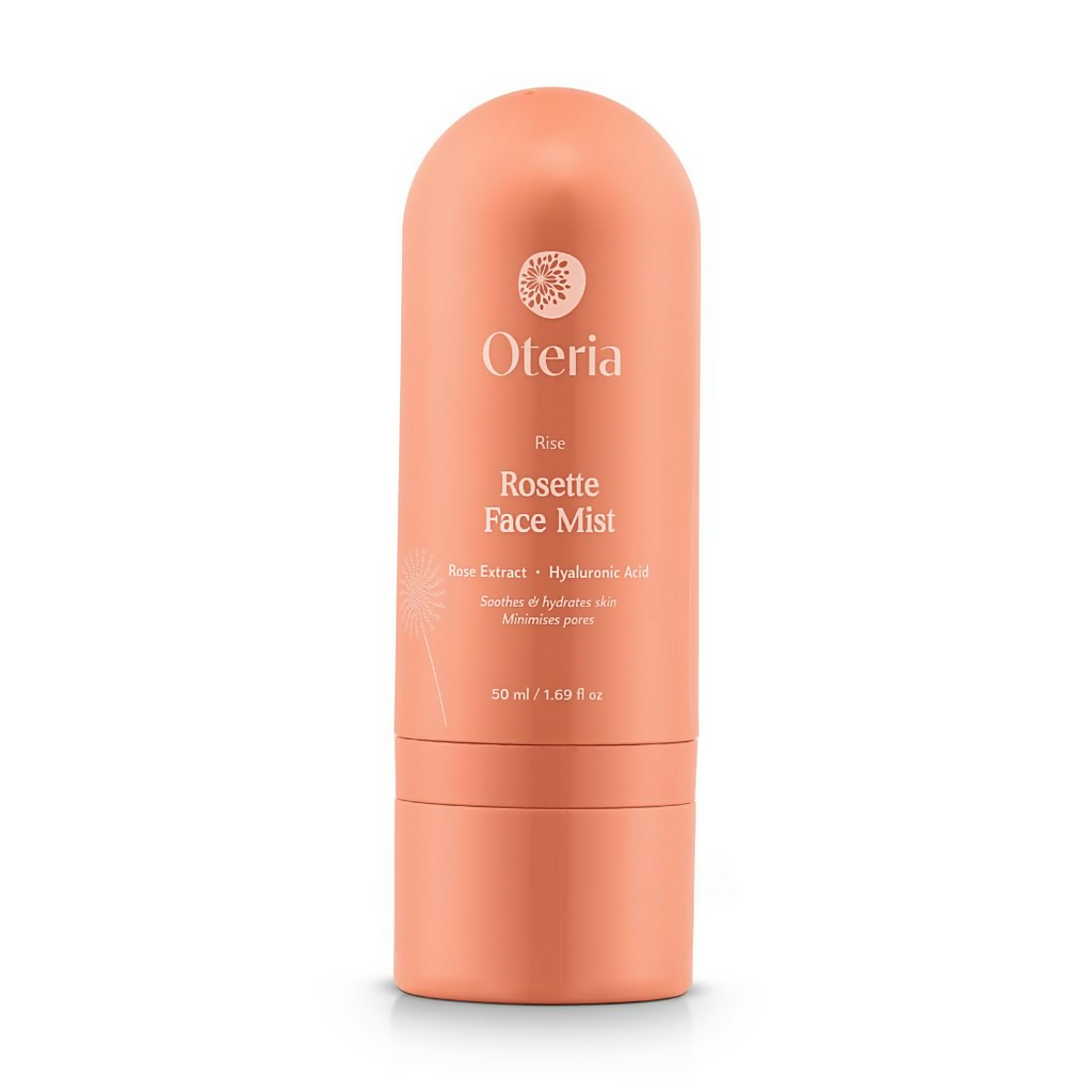 Oteria Luxury Rosette Face Mist Toner with Rose Water & Hyaluronic Acid, Toning Solution For Glowing Skin