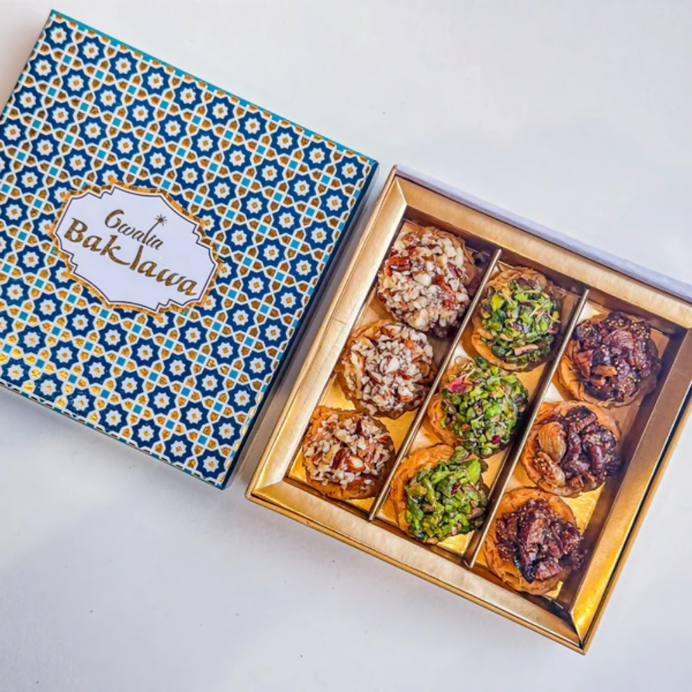 Gwalia Sweets Assorted Tart Baklawa Box - Distacart