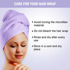 Nykaa Naturals Microfiber Hair Wrap for Frizz Free & Shiny Hair - Lavender