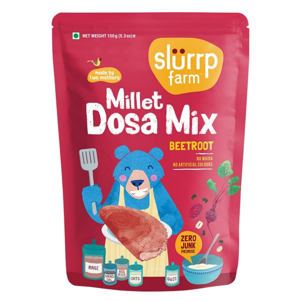 Slurrp Farm Spinach And Beetroot Millet Dosa Mix Combo - Distacart