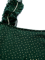 Ahalyaa Women's Traditional wear Tunic - Dark Green