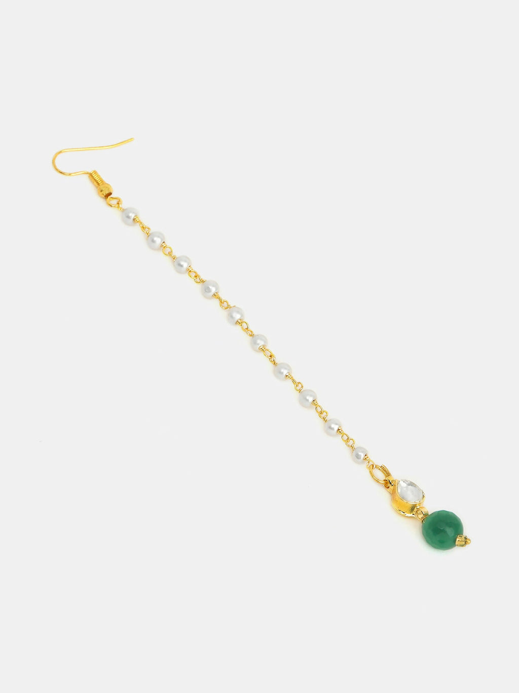 Ruby Raang Maang Tikka And Earrings Set - Distacart