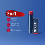 Nivea Lip Caring Beauty Red Lip Balm With SPF 30 - Red