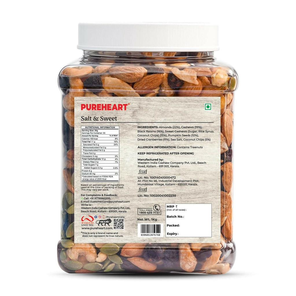 Pureheart Nutmix Salt & Sweet Dry Fruits Mix - Distacart