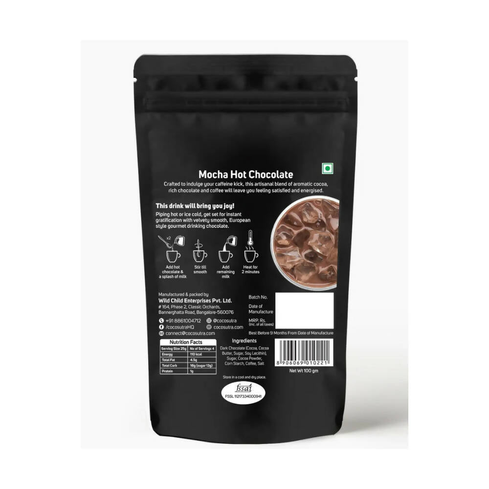 Cocosutra Mocha Hot Chocolate Mix - Distacart