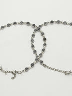 NVR Women's Set of 2 Silver-Plated German Silver Anklets - Distacart