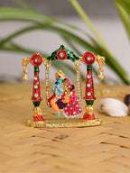 Collectible India Radha Krishna Idol on Jhula