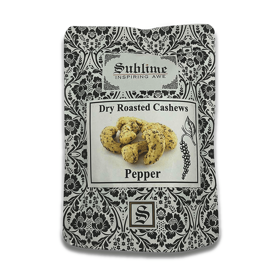 Sublime Inspiring Awe Roasted Cashews – Pepper - Distacart
