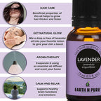 Earth N Pure Essential Oils (Tea Tree, Lavender, Eucalyptus, Peppermint & Lemongrass)