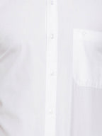 Ramraj Cotton Mens Half Sleeve Formal 100 % Cotton White Shirt