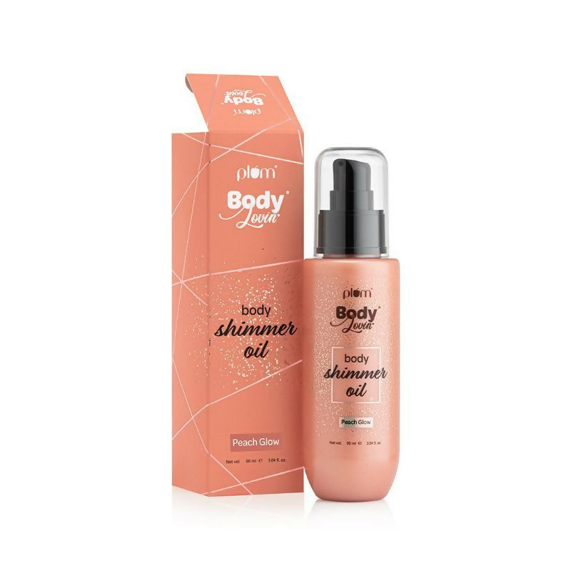 Plum Bodylovin' Body Shimmer Oil - Peach Glow
