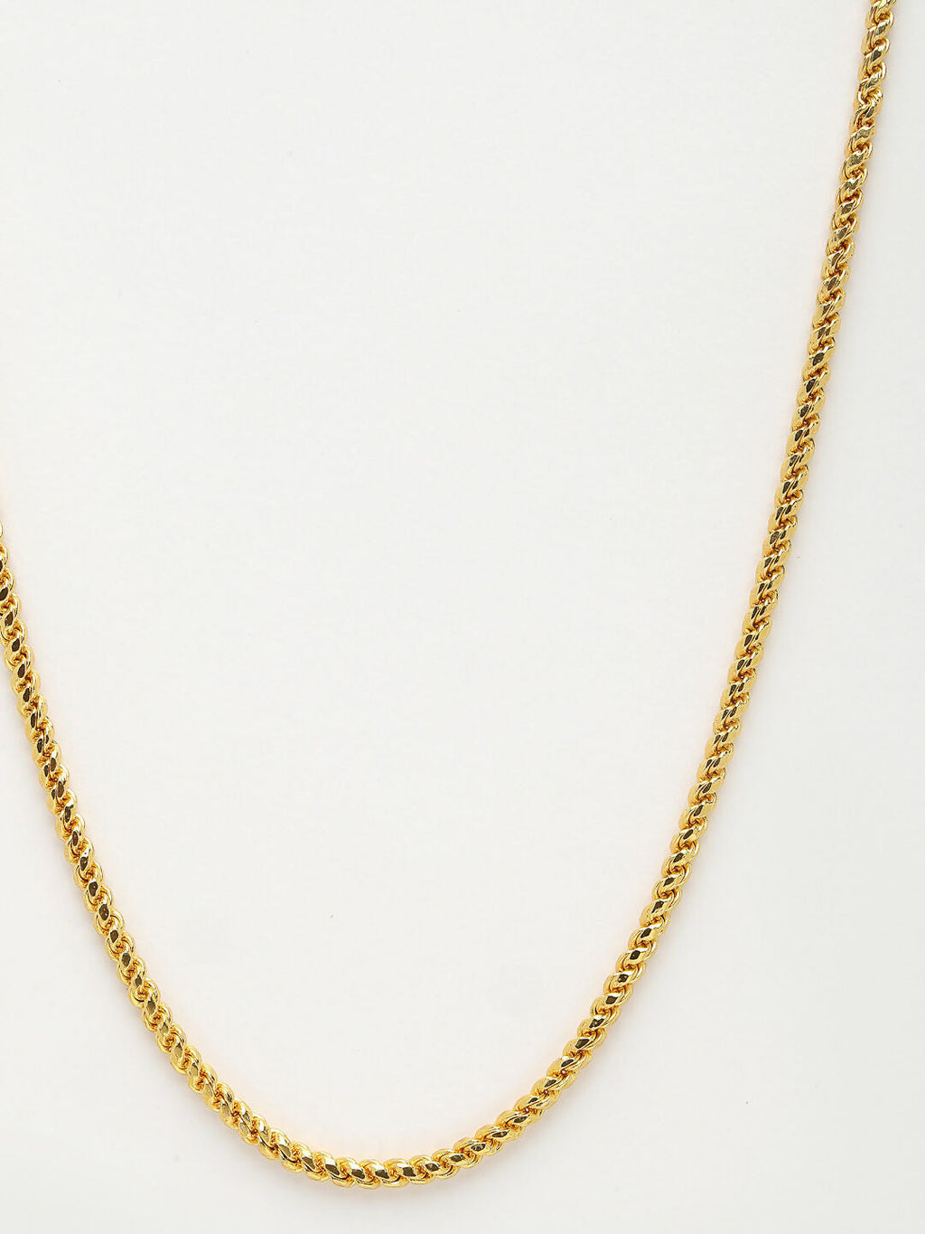 NVR Men's Gold-Polished Stainless Steel Chain