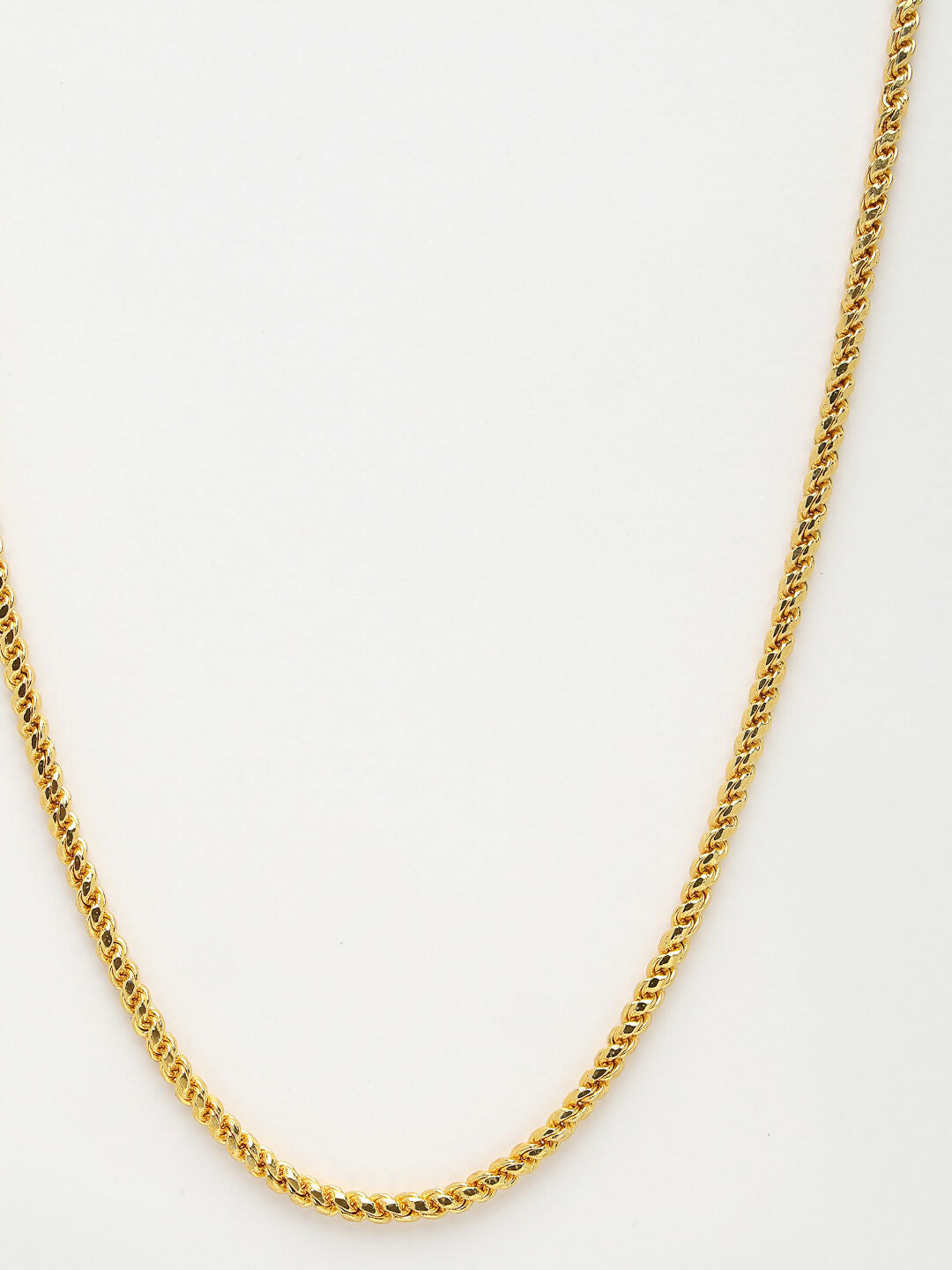NVR Men's Gold-Polished Stainless Steel Chain