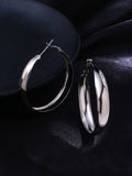 NVR Women Silver Plated Hoop Earrings - Distacart