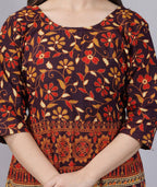Vamika Multicolor Cotton Printed Party/Casual Wear Kurti (GAM23K)