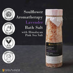 Soulflower Aromatherapy Essential Oil Lavender Bath Salt Enriched With Himalayan Pink Rock Salt