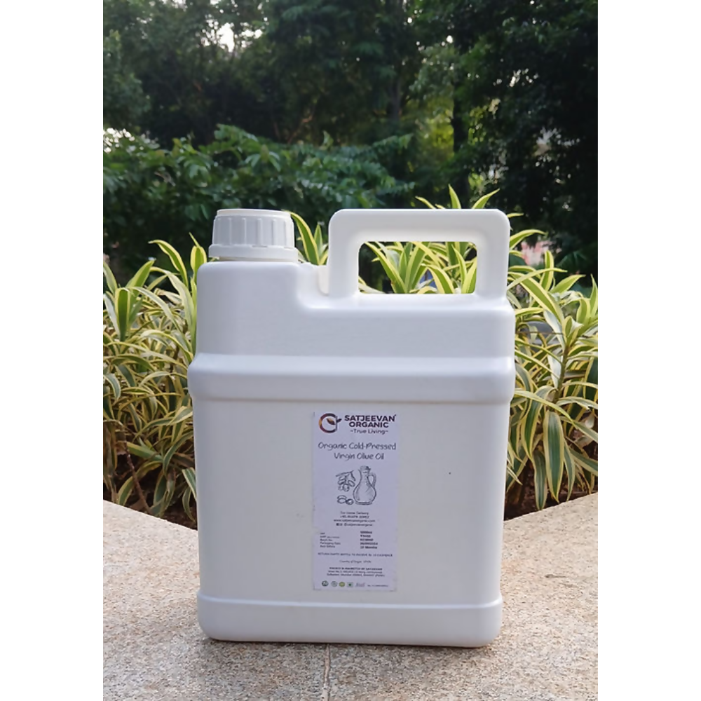 Satjeevan Organic Cold-Pressed Virgin Olive Oil - Distacart