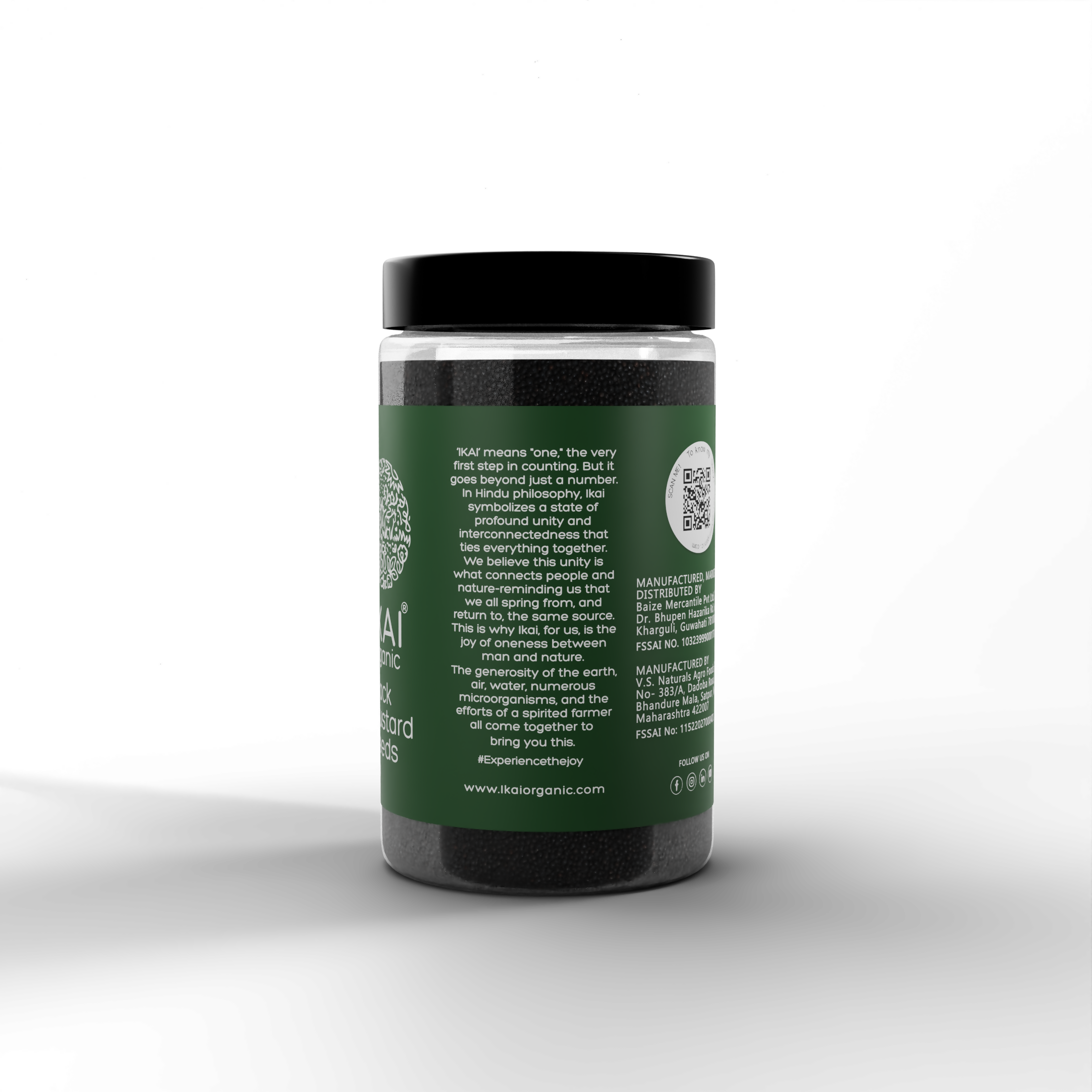 3 - Organic Black Mustard Seeds - 150g