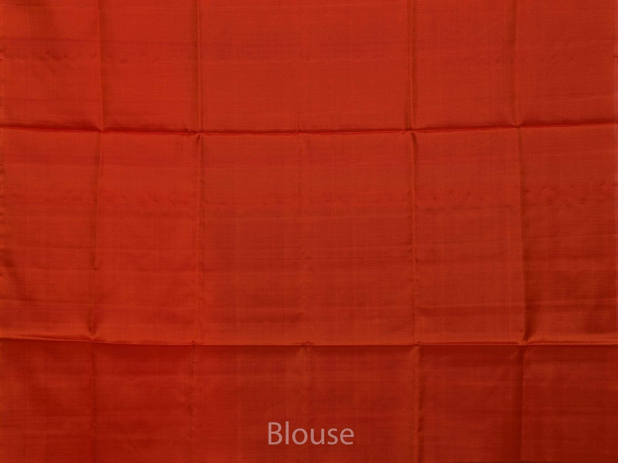 Rust Uppada Silk Handloom Saree with Raising Temple Design - Global Threads