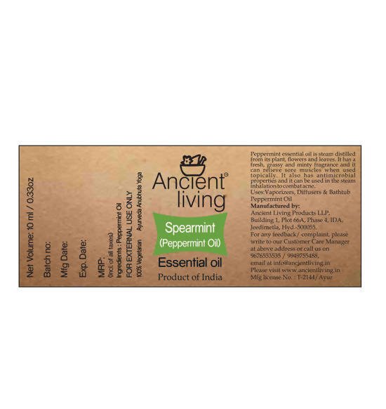 Ancient Living Spearmint (Peppermint Oil) Essential Oil