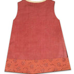 Mhyssa Amara Lion Patch Sleeveless A-line Maroon Frock