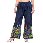 Asmaani Navy Blue Color Digital Print Sarara