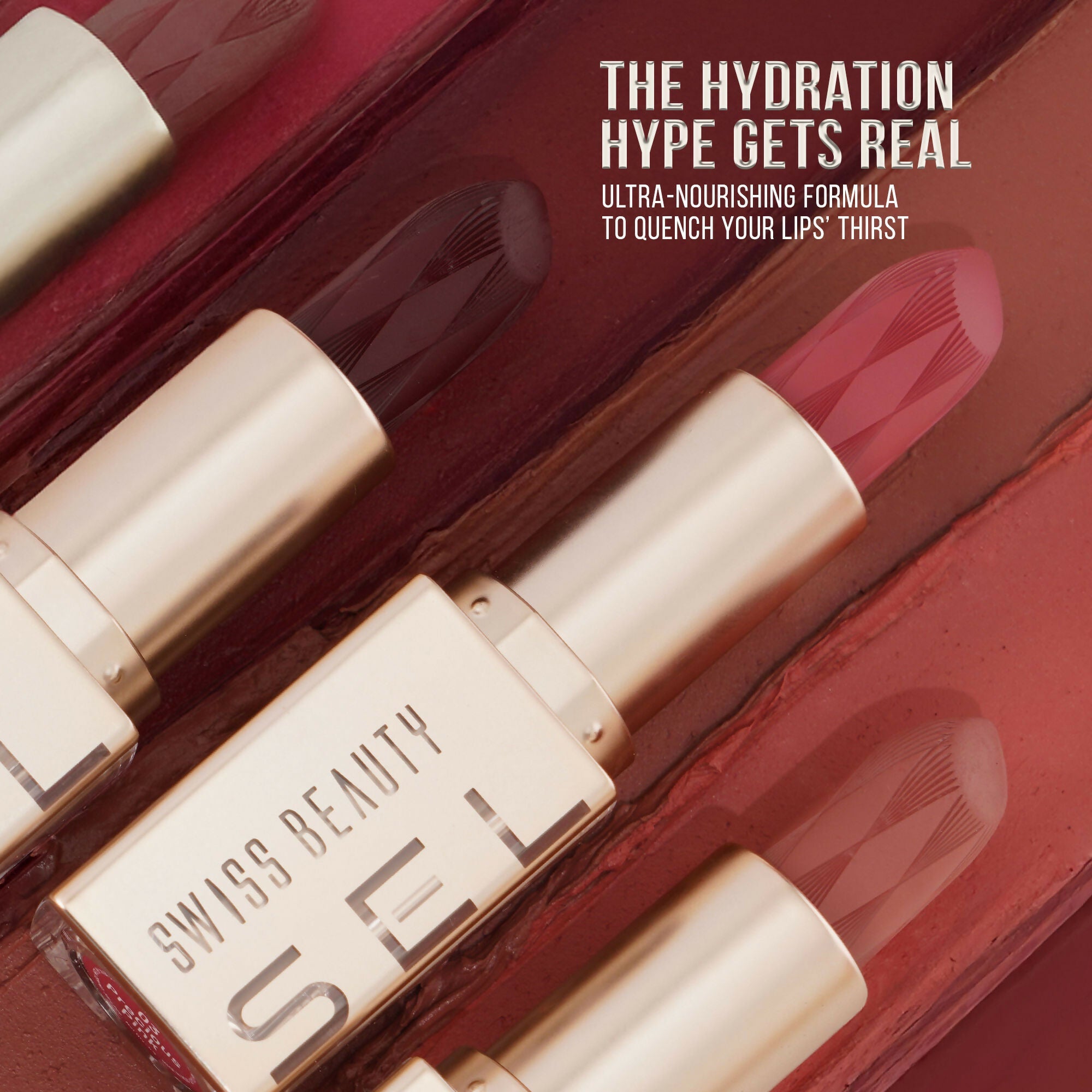 Swiss Beauty Select Creme Touch Hydrating Lipstick - 10 Pleasing Plum