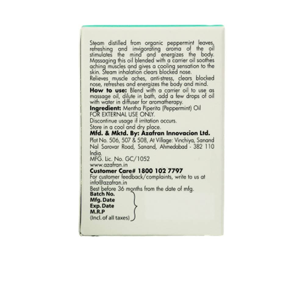 Azafran Organics Peppermint Bliss Pure Essential Oil