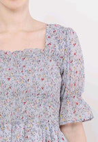 PAVONINE Grey Color Georgette Fabric Body Kansai Midi For Girls - Distacart
