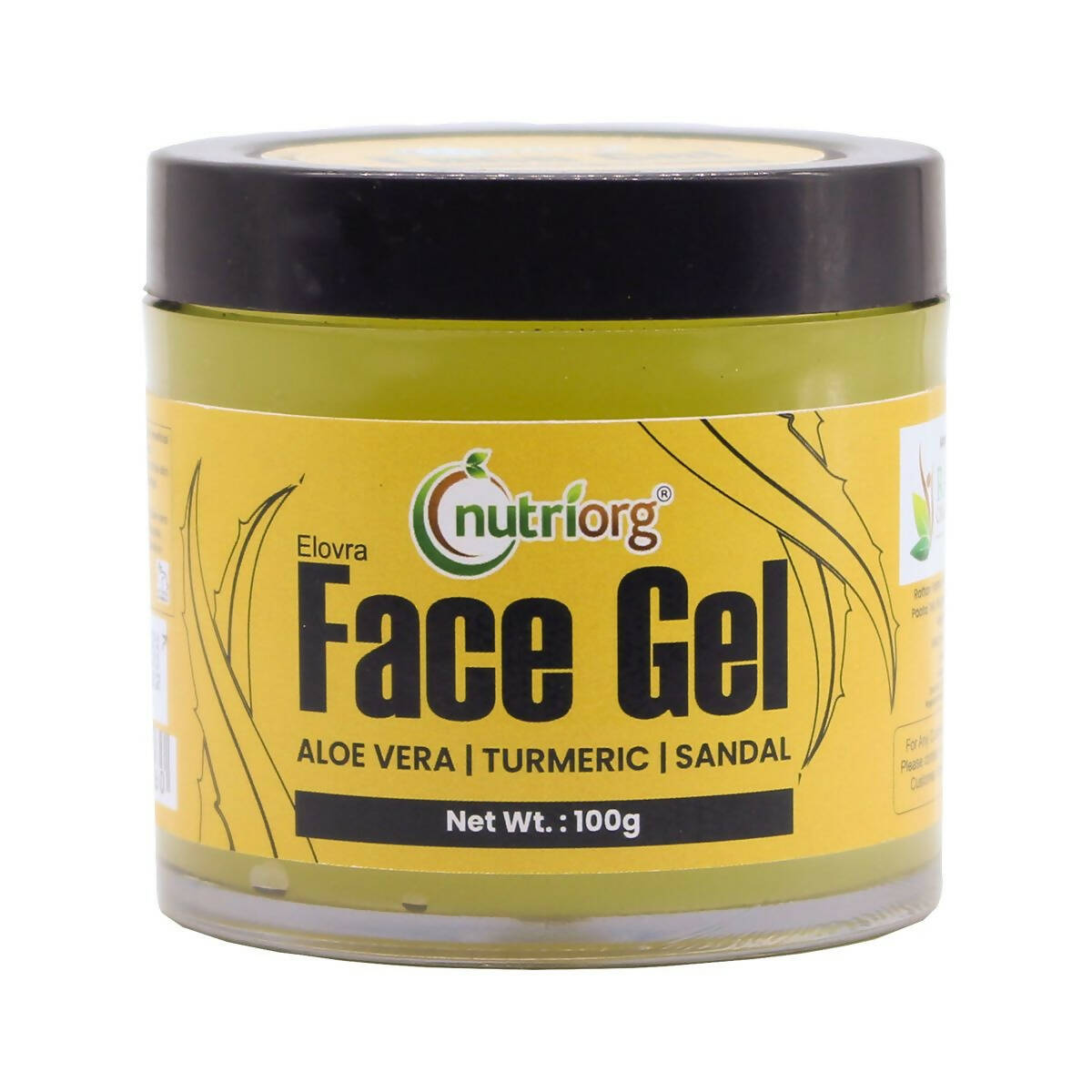 Nutriorg Aloevera Face Gel with sandal & Turmeric