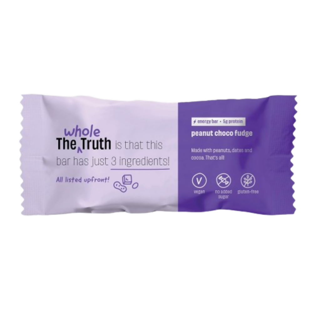 The Whole Truth Energy Bars - Peanut Choco Fudge - Distacart