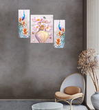 Tehzeeb Creations Set Of 3 Digital Wall Painting