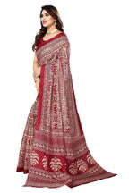 Vamika maroon Printed Art Silk Saree