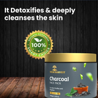 Veda Harvest Charcoal Face Pack With Activated Charcoal For Skin Detoxification