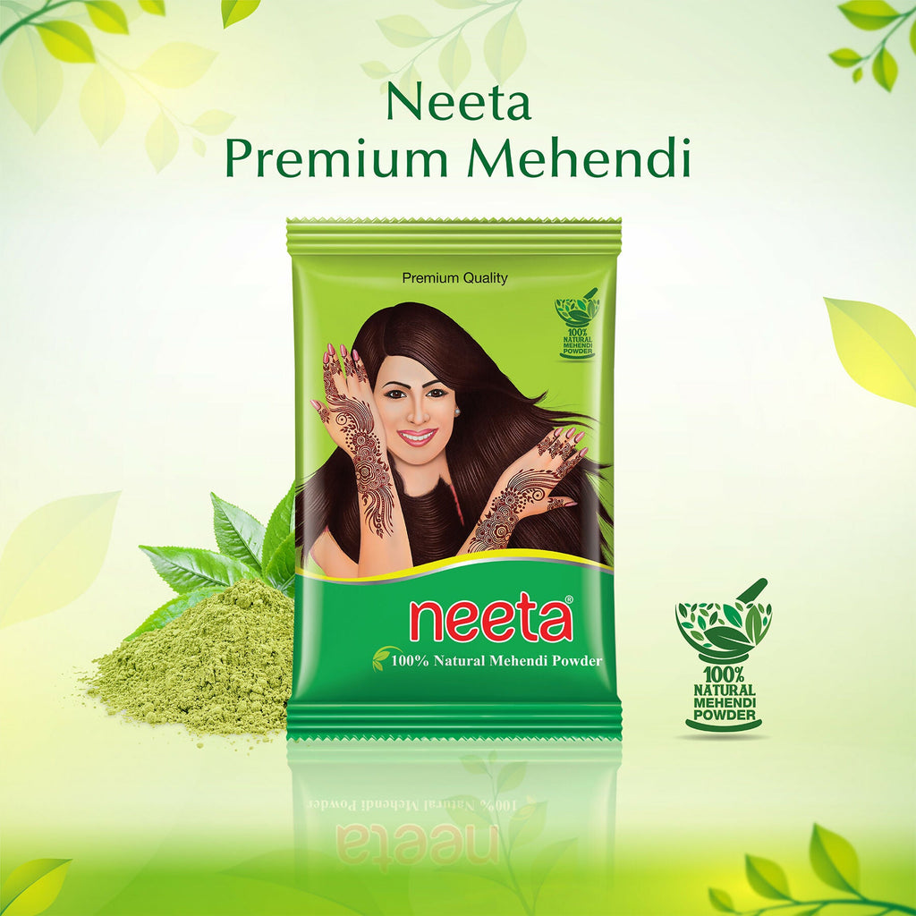 Neeta Henna Powder Enriched With Natural Herbs-Natural Brown - Distacart