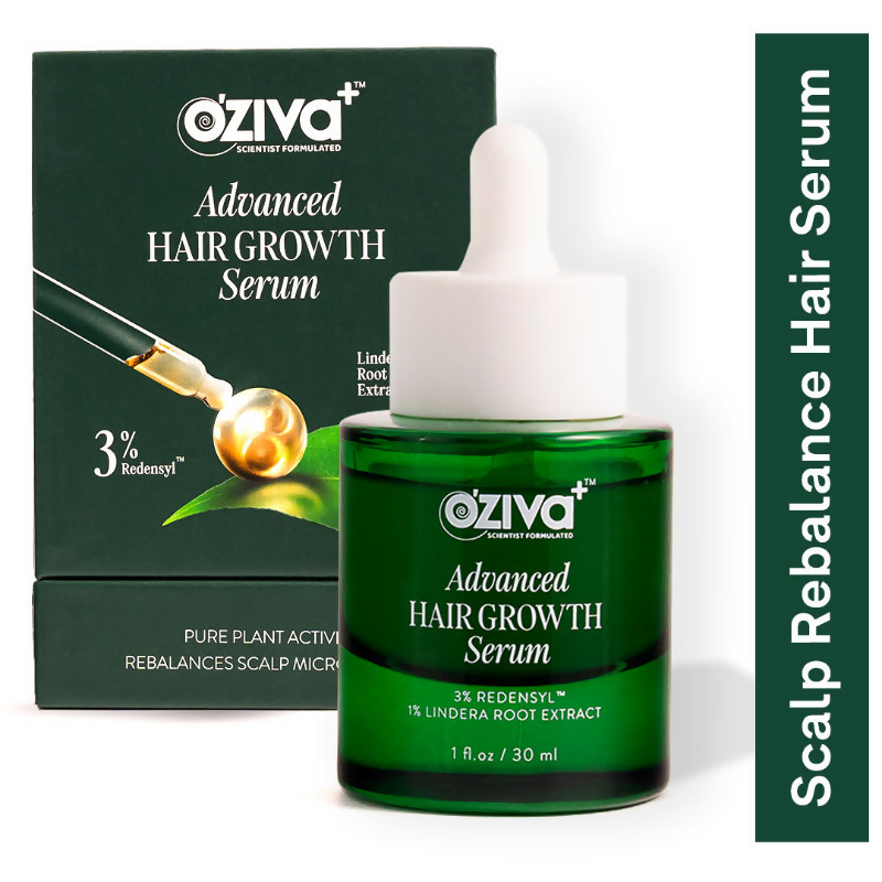 Oziva Advanced Hair Growth Serum to Rebalance Scalp Microbiome - Distacart