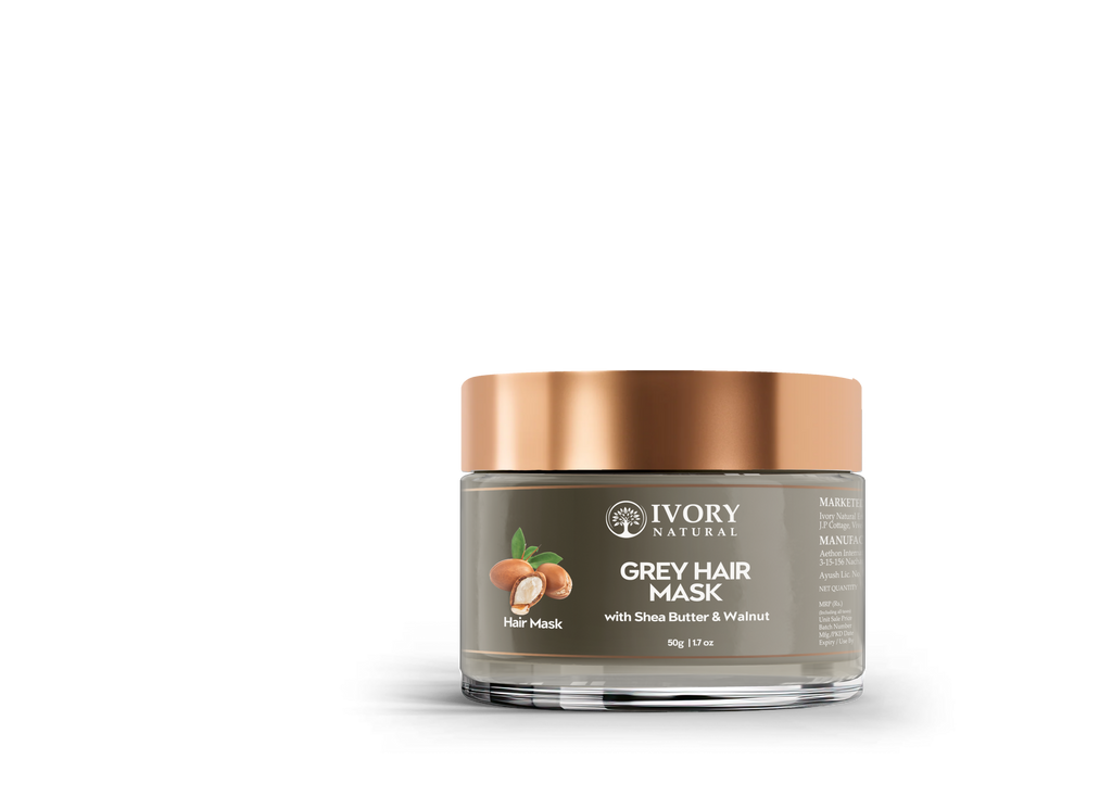 Ivory Natural Grey Mask For Hair - White To Black Hair Naturally For Both Men & Women - Distacart