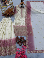 Teeya Creation Multi Color Star Georgette Heavy Embroidery Work Functional Wear Salwar Suit - Distacart
