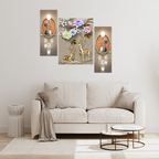 Tehzeeb Creations Set Of 3 Digital Wall Painting