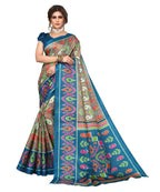Vamika Rama Green Printed Art Silk Saree