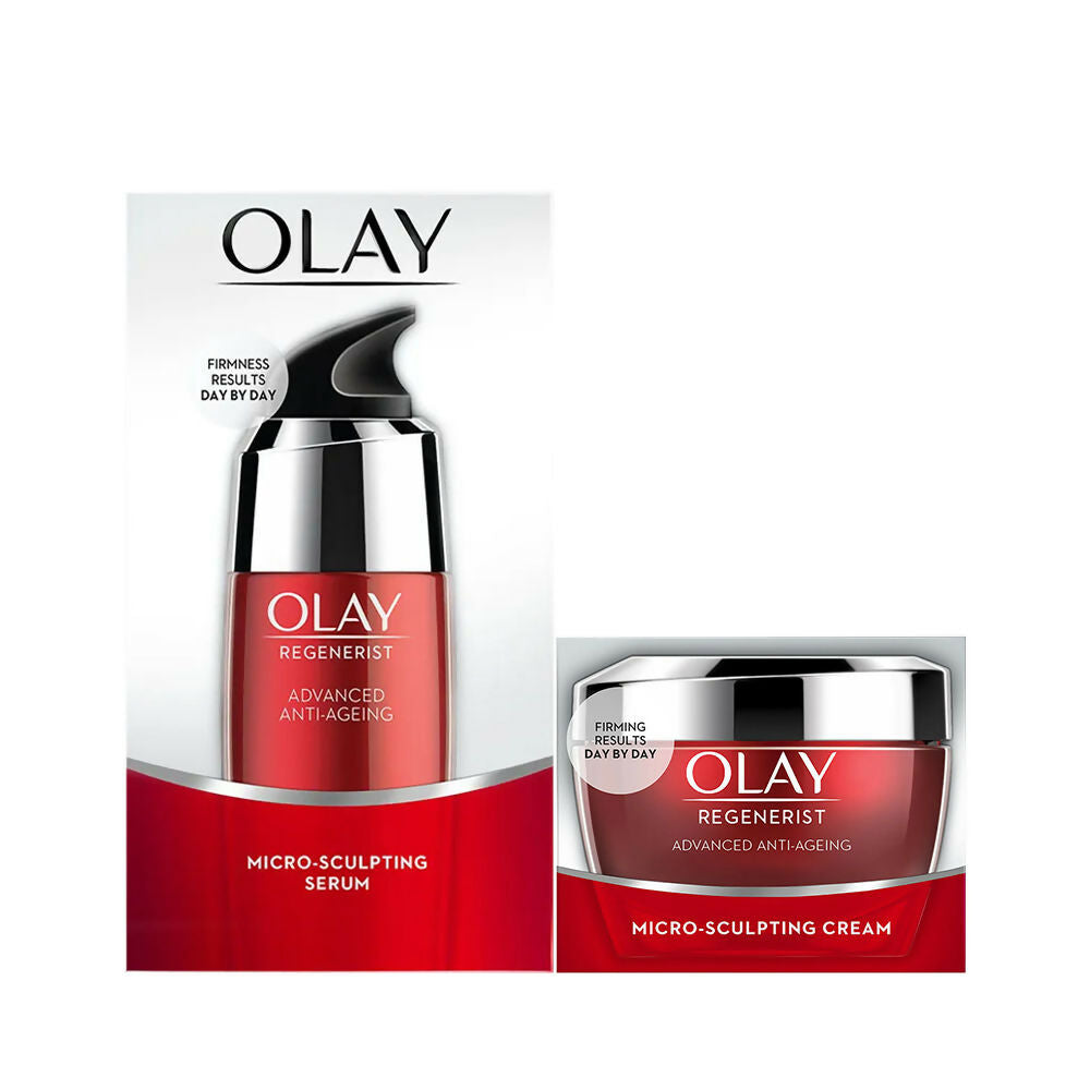 Olay Regenerist Micro-Sculpting Day Cream With Regenerist Serum Combo