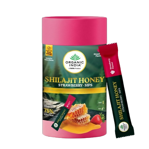 Organic India Sj Honey Sips - Strawberry - Distacart