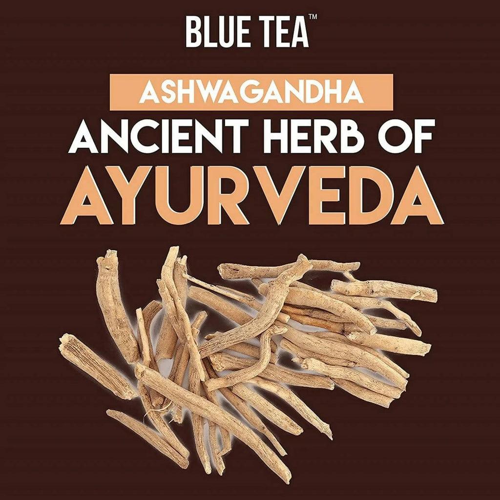 Blue Tea Organic Ashwagandha Green Tea - Distacart