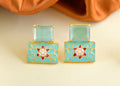 Joban Fashion Women Brass Mint Green Onyx Earrings - Distacart