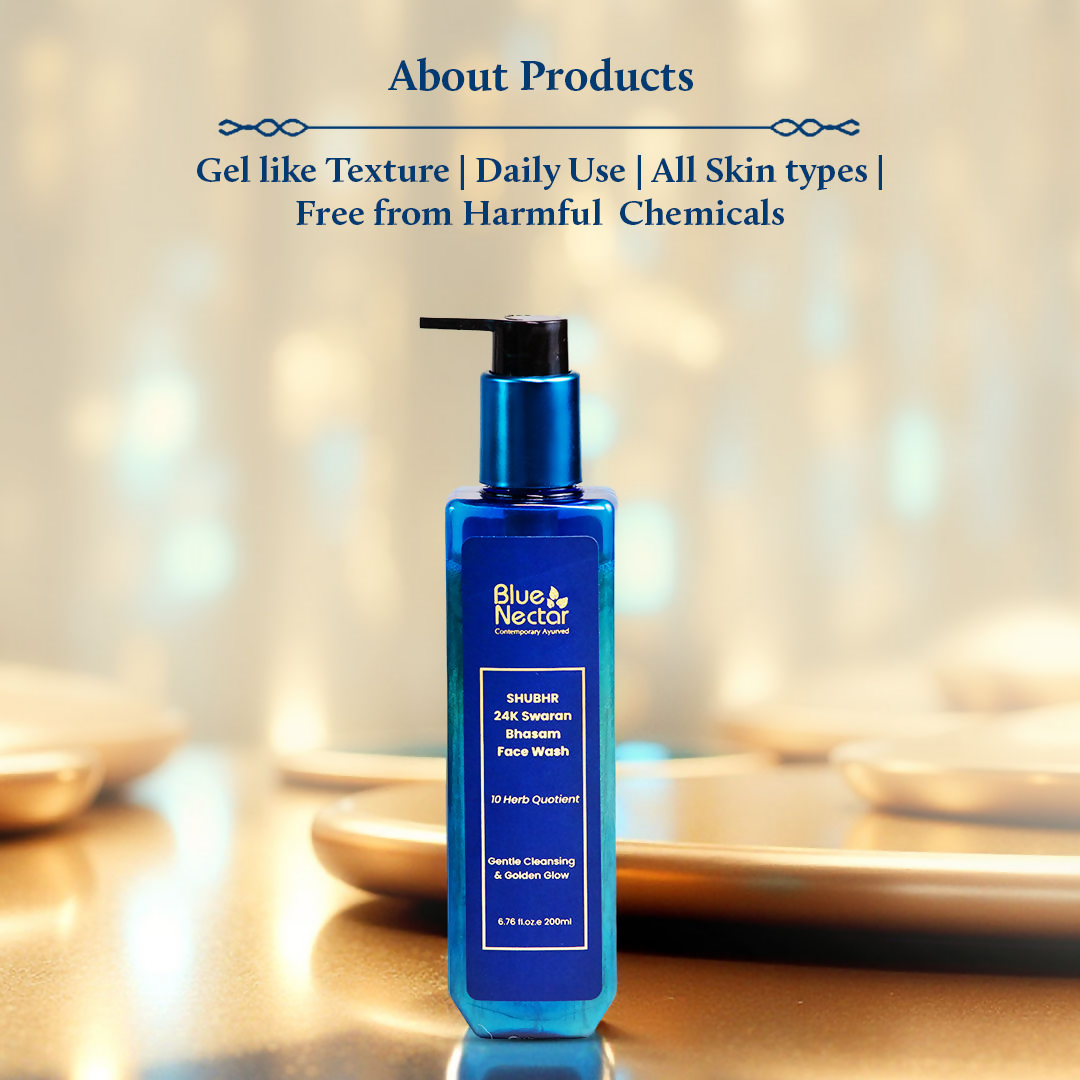 Blue Nectar 24K Gold Swaran Bhasam Face Wash