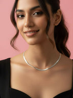 NVR Women German Silver Oxidised Chain - Distacart