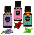 Earth N Pure Essential Oils (Lavender, Peppermint & Rose) Combo