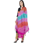 A R Silk Bandhej Multi Tasal Fancy Dupatta Color Multi color Dupatta or Chunni
