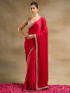 kasee Embroidered Silk Blend Saree - Distacart