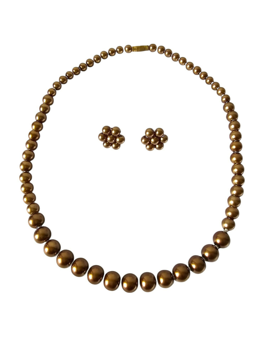 Inhanns Spectrum Everyday Pearl Sets - Single Strand - Light Chocolate